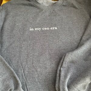 CEO Era Dark Gray Crewneck Sweater
